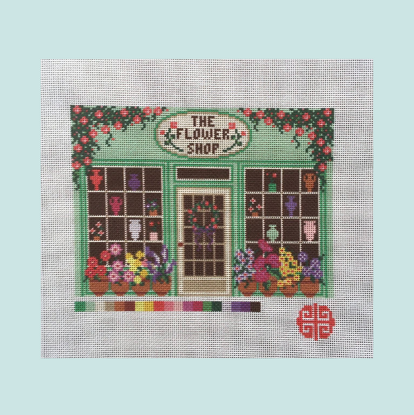 The Little Shop Series: The Flower Shop 18 Mesh Needlepoint Canvas
