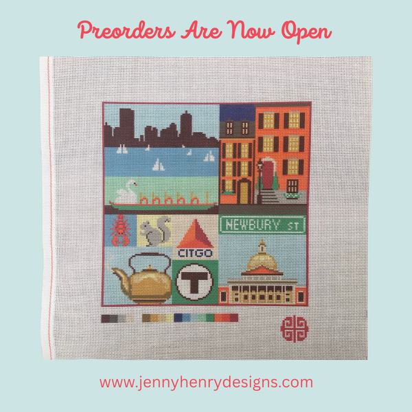 Preorder: Boston Patchwork 10" x 10" on 13 mesh
