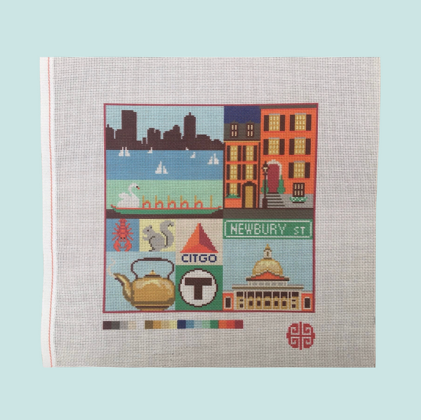 Preorder: Boston Patchwork 10" x 10" on 13 mesh