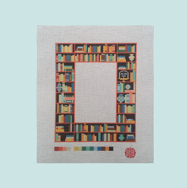 New Arrival: The Book Nook Needlepoint Frame Canvas