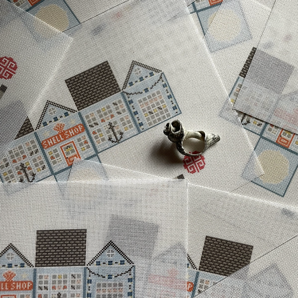 The Little Shop Series: The Shell Shop 3D Mini Ornament Canvas 18 mesh