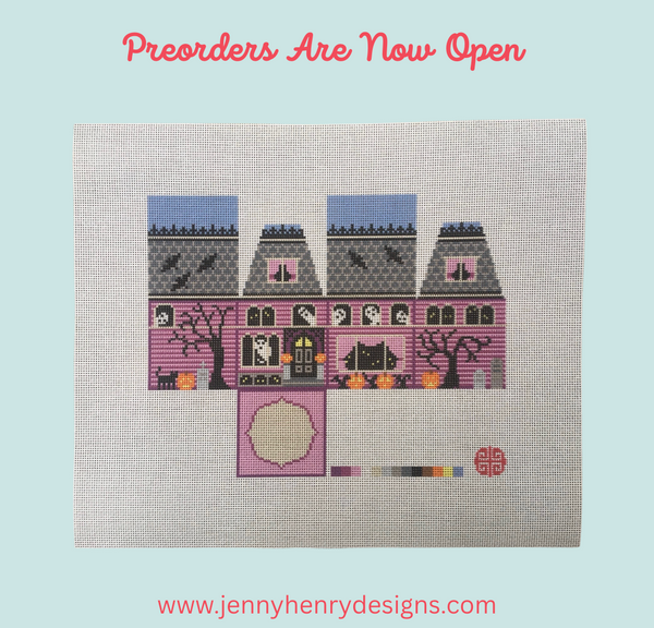 Preorder: The Little Shop Series Spooky House 3D 13 Mesh Needlepoint Canvas