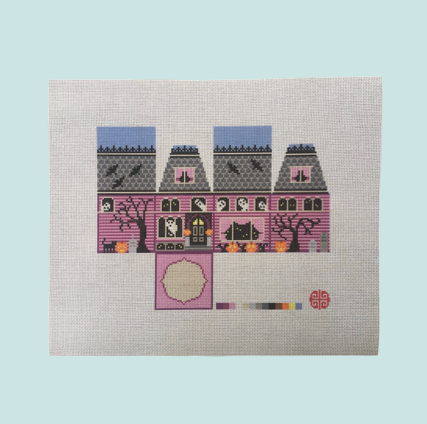 Preorder: The Little Shop Series Spooky House 3D 13 Mesh Needlepoint Canvas