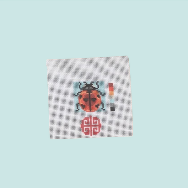 New Arrival: Lady Bug Mini Needlepoint Canvas