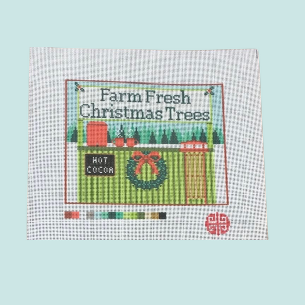 New Arrival: The Little Shop Series Christmas Tree Stand 13 Mesh Needlepoint Canvas