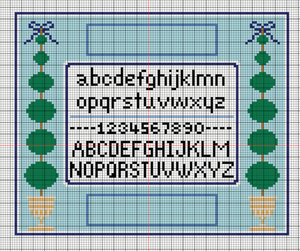 The Topiary Needlepoint Frame Canvas