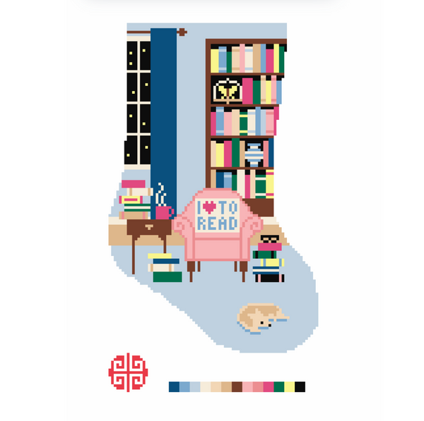 New Arrival : The Book Lover Mini Stocking 18 mesh
