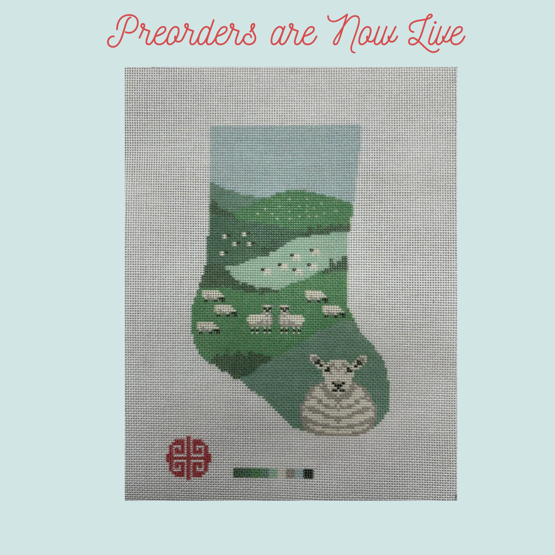 Preorder: The English Countryside Sheep Mini Stocking 18 mesh