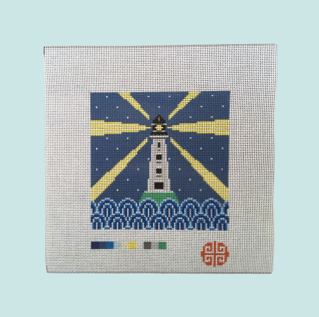 Lighthouse 6" x 6" on 13 mesh