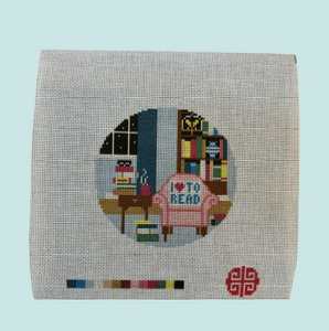 New Arrival: The Book Lover 4" Round 18 mesh