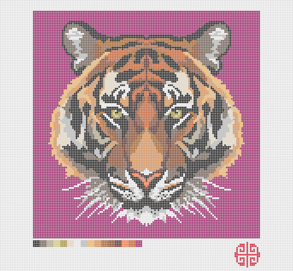 New Arrival: The Mindfulness Collection - The Tiger Needlepoint Canvas