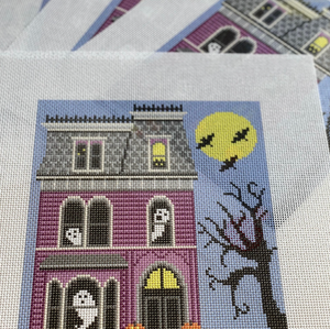 New Arrivals: The Spooky House 13 Mesh Needlepoint Canvas