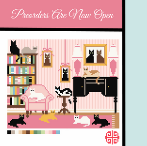 Preorder: Cat Lover 7 x 9 on 13 mesh