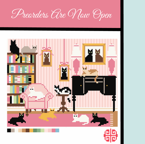 Preorder: Cat Lover 7 x 9 on 13 mesh