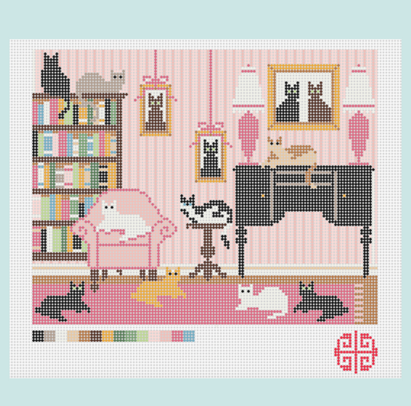 Preorder: Cat Lover 7 x 9 on 13 mesh