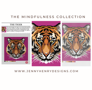 New Arrival: The Mindfulness Collection - The Tiger Needlepoint Canvas