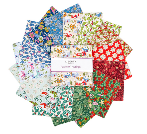 Liberty Fabrics: Festive Greetings 5" Stacker