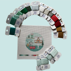 Holiday Baker Needlepoint Kit 4" Round 18 mesh