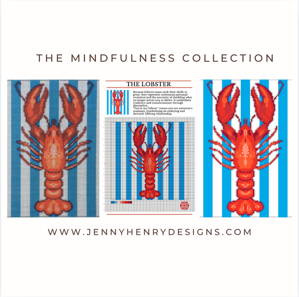 New Arrival: The Mindfulness Collection - The Lobster Needlepoint Canvas