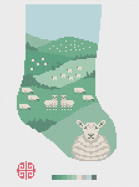 New Arrival : The English Countryside Sheep Mini Stocking 18 mesh