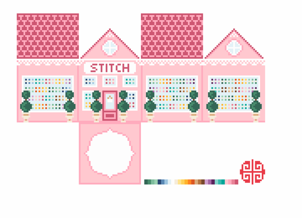 New Arrival: The Little Shop Series Stitch Shop 13 Mesh 3D Ornament Canvas