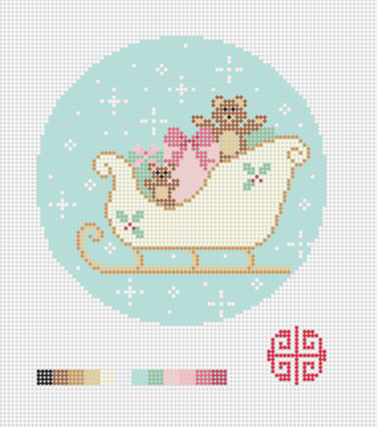 Teddy Bear Sled 4" Round 18 mesh