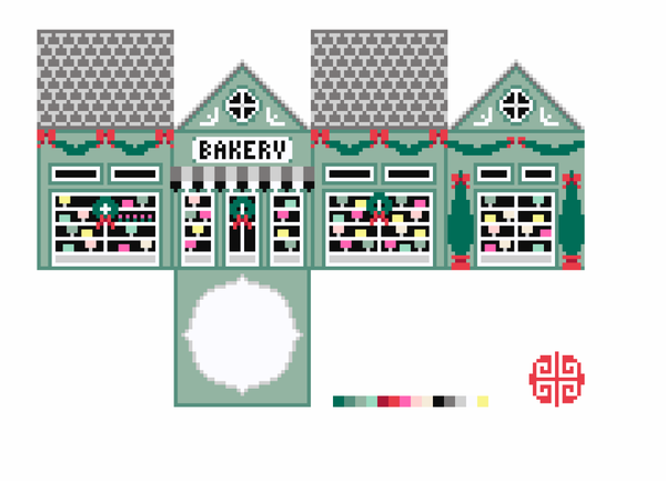 New Arrival: The Little Shop Series Bakery 3D Ornament Canvas 13 Mesh