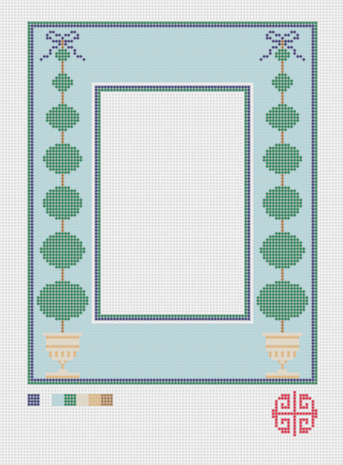 The Topiary Needlepoint Frame Canvas