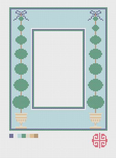 The Topiary Needlepoint Frame Canvas