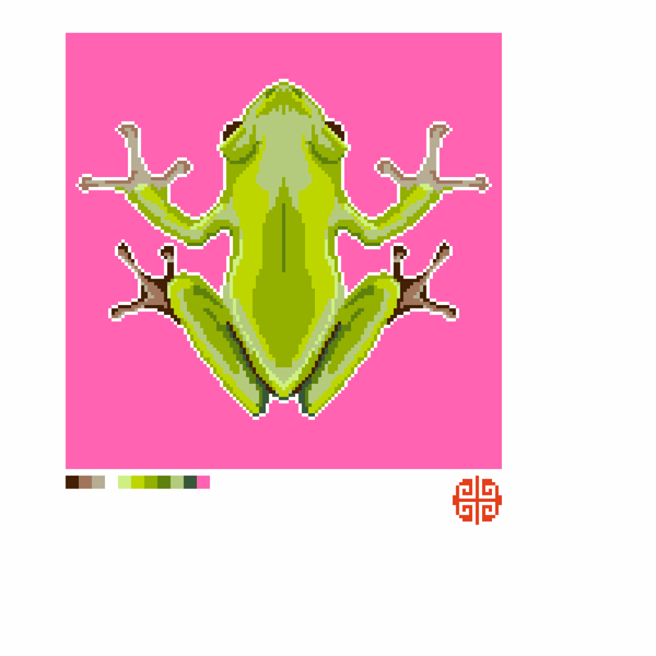 Mindfulness Collection: The Tree Frog Needlepoint Canvas