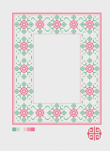 New Arrival: Victorian Rose Needlepoint Frame Canvas