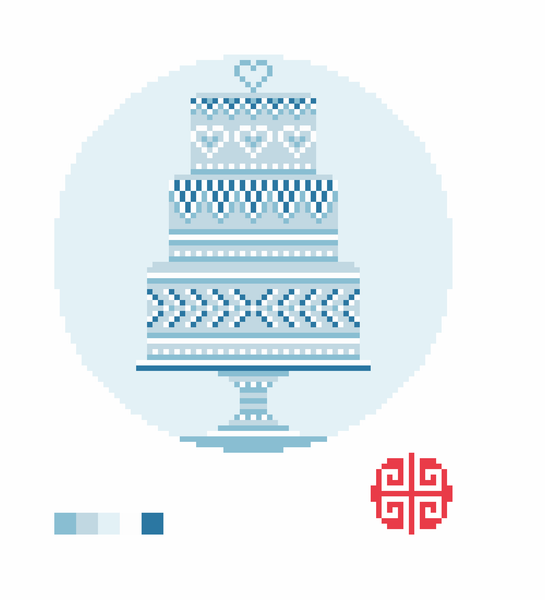 New Arrival: Wedding Cake 4" Round 18 mesh