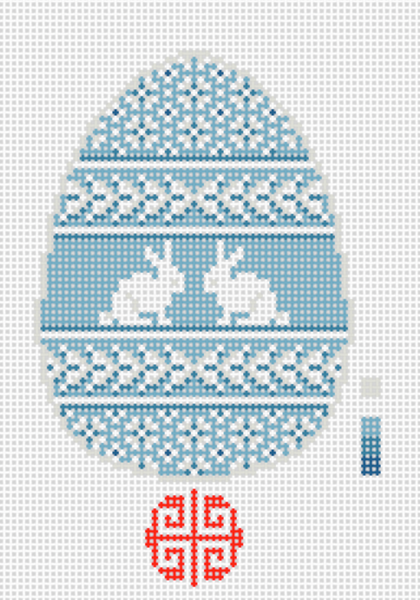 Wedgwood Blue Bunnies Egg