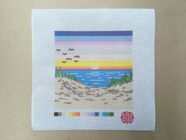 The Beach Sunset 12 Mesh Needlepoint Kit