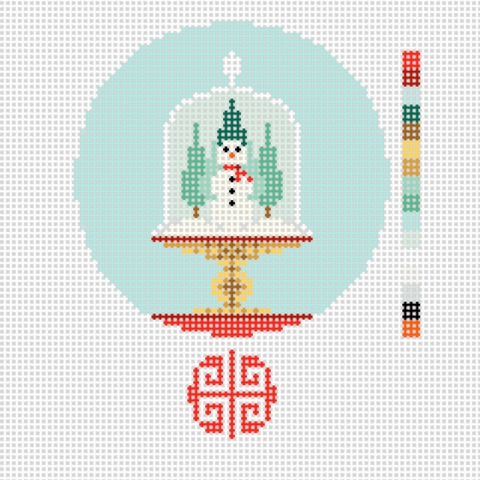 Christmas Cloche Needlepoint Ornament Canvas