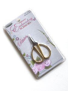 Heirloom Embroidery Mini Scissors in Gold