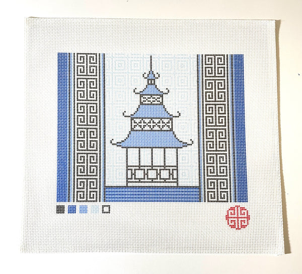 Clutch Canvas: Pagoda Clutch 13 Mesh Needlepoint Canvas