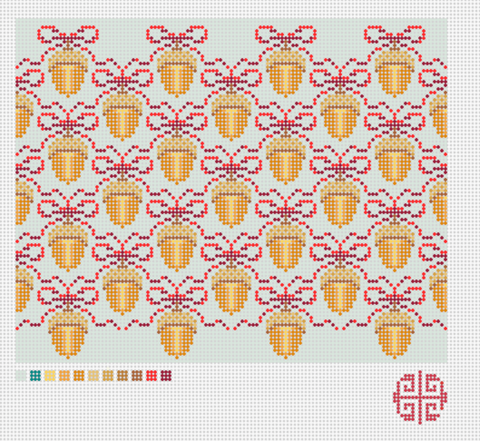 Acorn Garland 7" x 9" canvas
