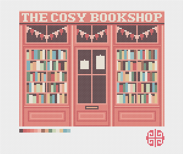 The Cosy Bookshop 13 Mesh Needlepoint Canvas